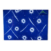 Kain Batik Ciprat Karangpatihan - Motif Abstrak Biru - Gambar 2